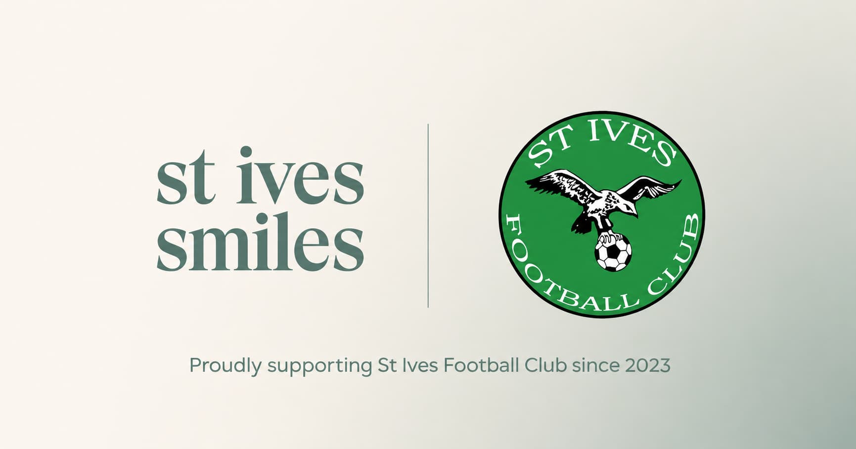 St Ives Smiles, proud sponsor of St Ives Football Club